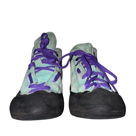 Scarpa Brio Rock Climbing Shoes 38 6.5 7 Bouldering Hi Top Suede Women's Italy - Picture 3 of 9
